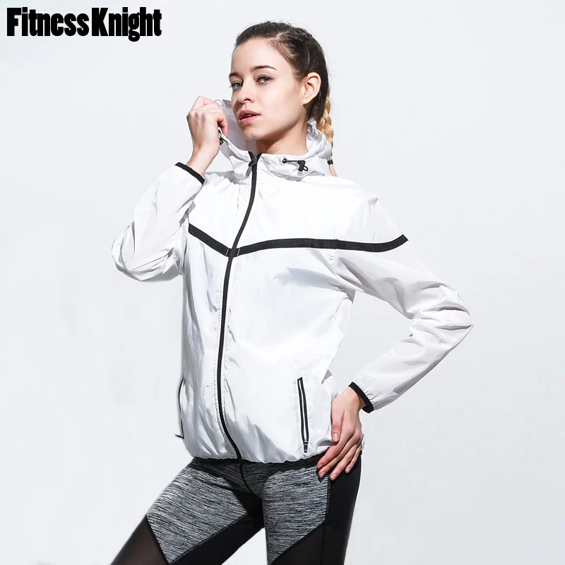 Sport Jacket Fitness Women Long Sleeve Zipper Hoodie Sweatshirt Windproof Jogging Shirt Top Sportswear | Спорт и развлечения