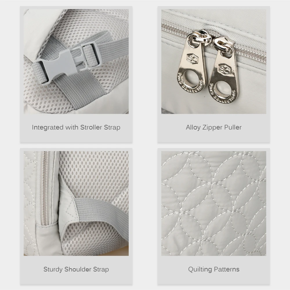 Новая детская сумка рюкзак стильные сумки для подгузников стеганые узоры мам на