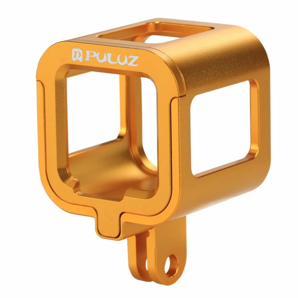 PULUZ для спортивной экшн-камеры Go Pro Аксессуары Корпус оболочки Алюминий сплав защитные клетки с страхование рамки для GoPro HERO4 HERO 4 Session