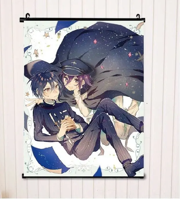 Danganronpa V3 плакат стены прокрутки картина Saihara shuichi Ouma Kokichi 60x40 см|Рисование и