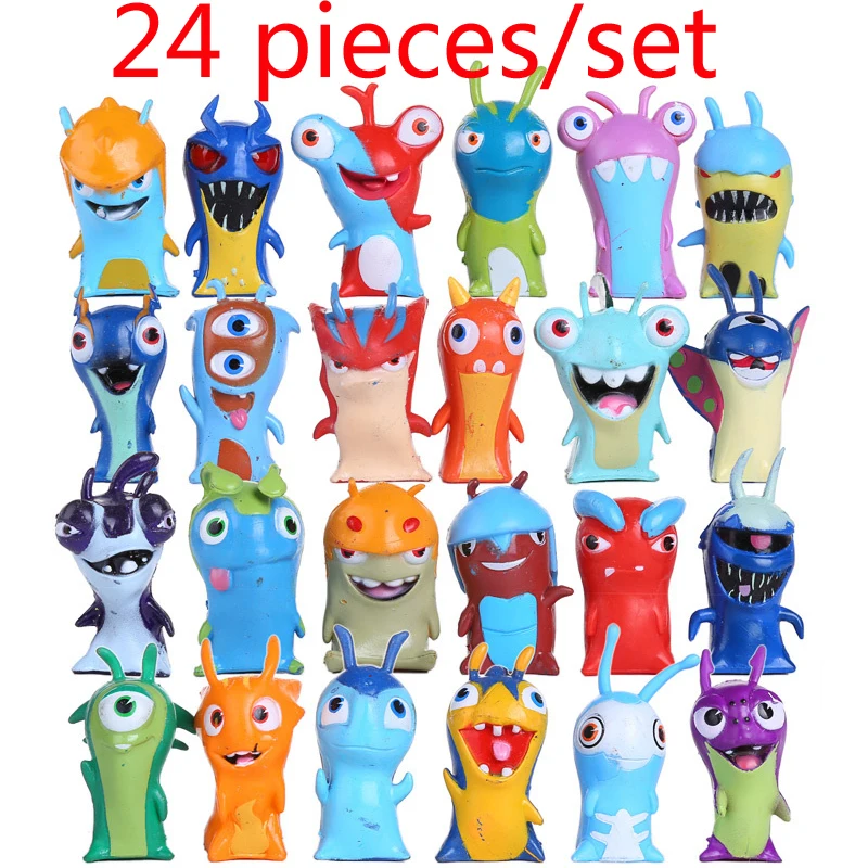 Экшн фигурки Slugterra 24 шт./компл. игрушка 5 см мини аниме игрушки куклы слизги