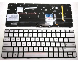 Новая клавиатура для ноутбука HP Spectre XT Pro 13-3000 13-3010DX 13-3018CA 13T-3000 743897-001 MP-13J73USJ886 с серебряной подсветкой США