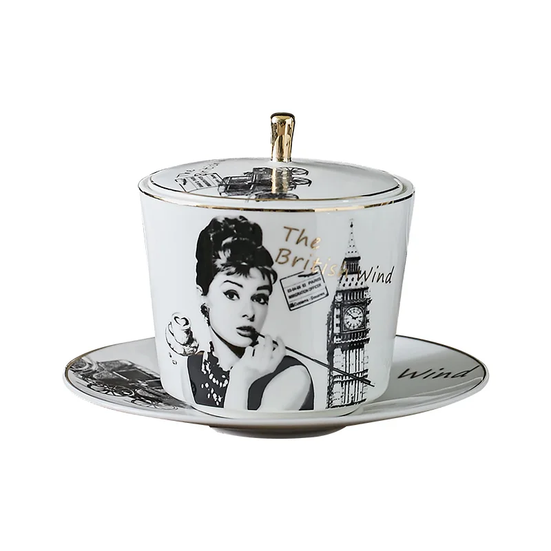 Germany guci Bird's Nest Stewing Cup Ceramic Steaming with Cover and Soup Two Ears Wings | Дом и сад