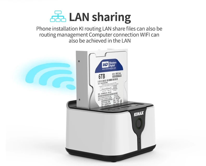 HDD SSD док-станция wifi внешний диск Корпус 3,5 sata usb 3,0 2,5 жесткий диск чехол sata к usb 3 беспроводной маршрутизатор hdd док-станция