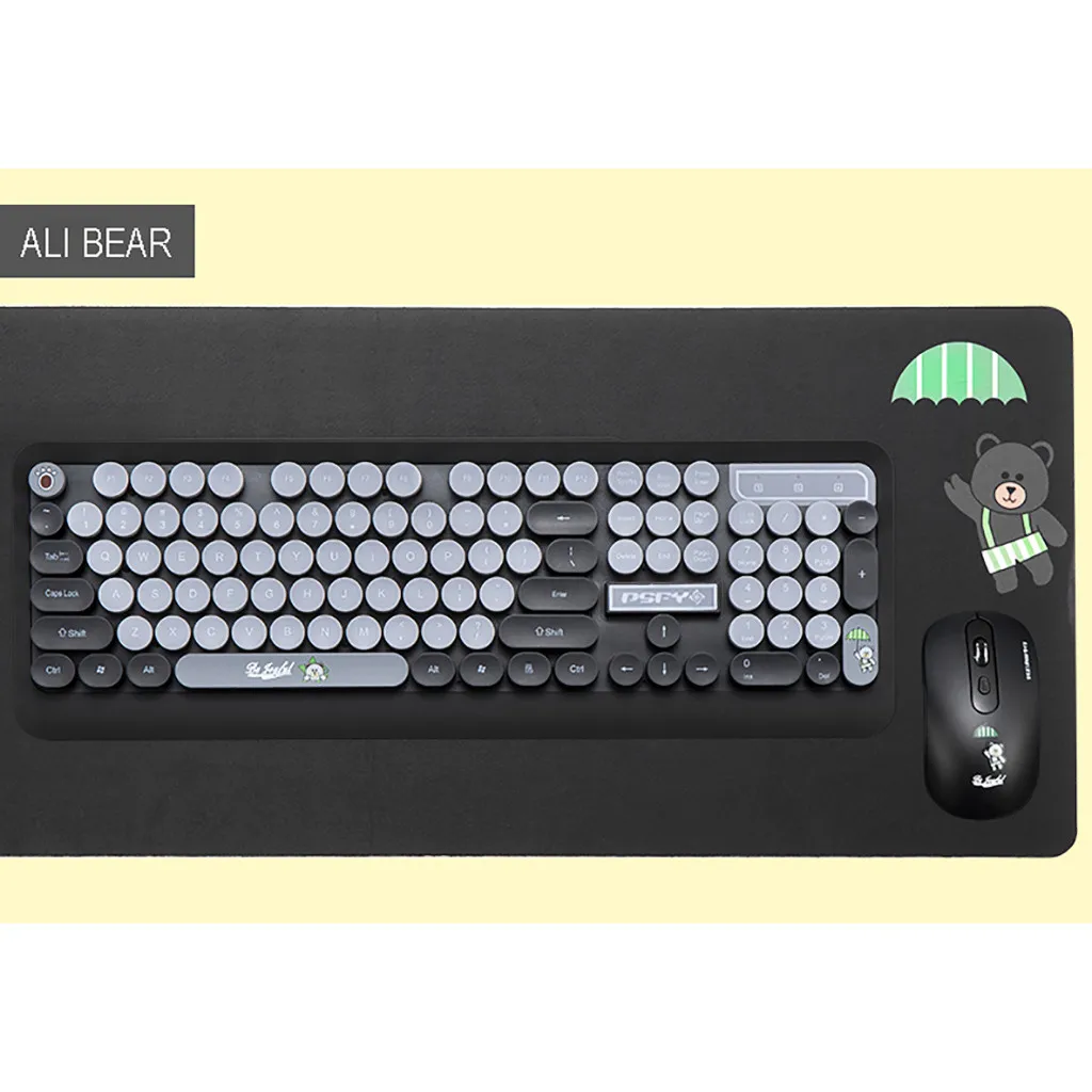 VOBERRY Fashion Chocolate Keycap For PC K68 Wireless Optical Keyboard And Mouse USB Receiver Kit|Клавиатуры| |