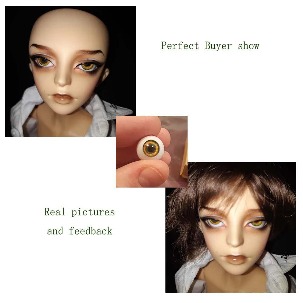 Кукольные глаза bjd для кукол BJD 12 мм 16 18 20 14 оранжевые игрушки sd-очки 1/3 1/4 1/6 1/8