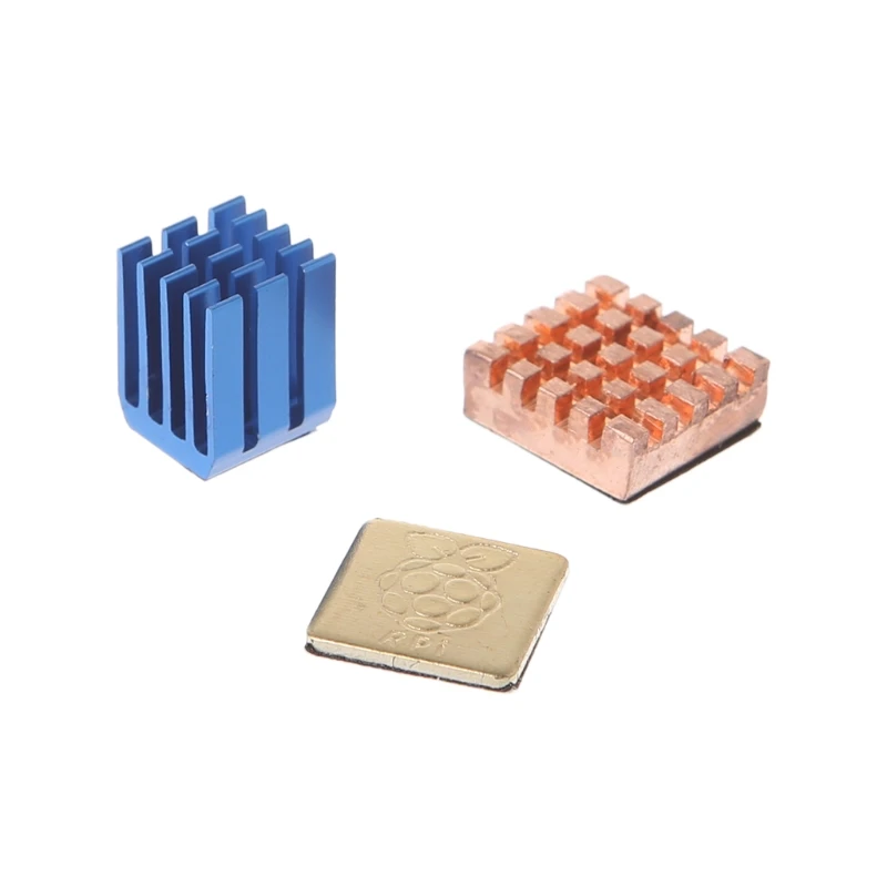 BGEKTOTH 1 алюминий + 2 медные радиаторы охлаждающая подушка для Raspberry Pi 3 Модель B |