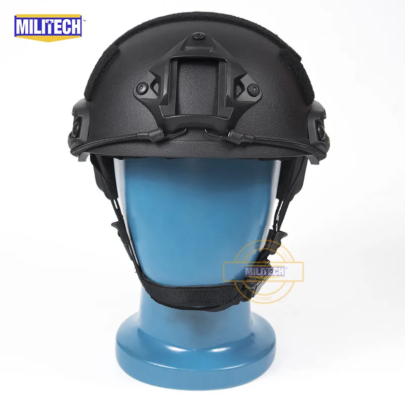 Тактический шлем MILITECH FAST Black FA Style супер АБС страйкбольный Ops Core тренировочный