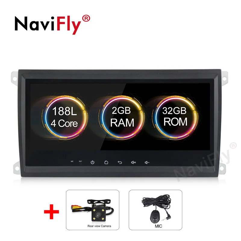 Car dvd Camera Новинка! Android 9,1 2+ 32G автомобильное радио для Porsche Cayenne S GTS 2003-2010 мультимедийный плеер wifi Аудио FM BT RDS USB gps навигация - Цвет: Car dvd Camera