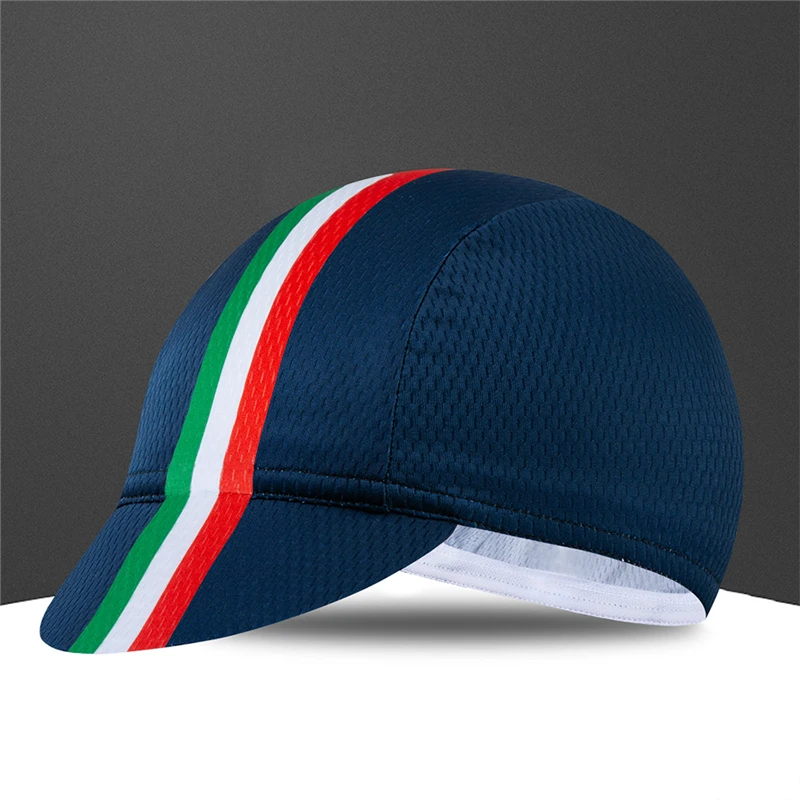 IT-Navy Blue Быстросохнущая велосипедная Кепка с итальянским флагом, гоночная шапка для горного велосипеда, велосипедный головной убор, один размер, Спортивная Кепка s, велосипедная шапка для мужчин и женщин, Gorra Ciclismo - Цвет: IT-Navy Blue