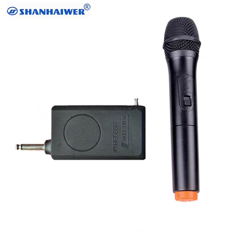 VHF Professional портативный ручной караоке умный беспроводной микрофон Система