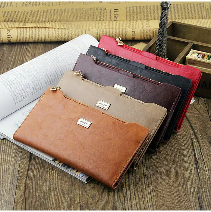 Лидер продаж Женский кошелек из искусственной кожи 5 цветов многофункциональные