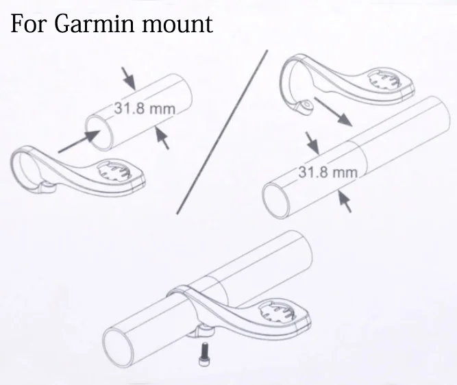 Велосипедный компьютер Garmin держатель дорога MTB велосипеда руль Garmin Edge 200 500 800 510 810 поддержка Bryton Райдер 310 330 530