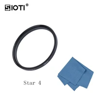 sioti 62677277mm 468 points star camera filter with cleaning cloth for canon for nikon for sony for dslr camera lens