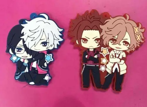 Аниме 2 шт. конфликт братьев каучуковый ремешок брелок для ключей подвеска на