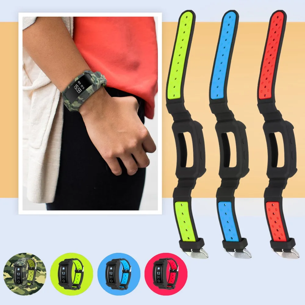 Спортивные силиконовые Ремешки для наручных часов сменный ремешок Samsung Gear Fit 2