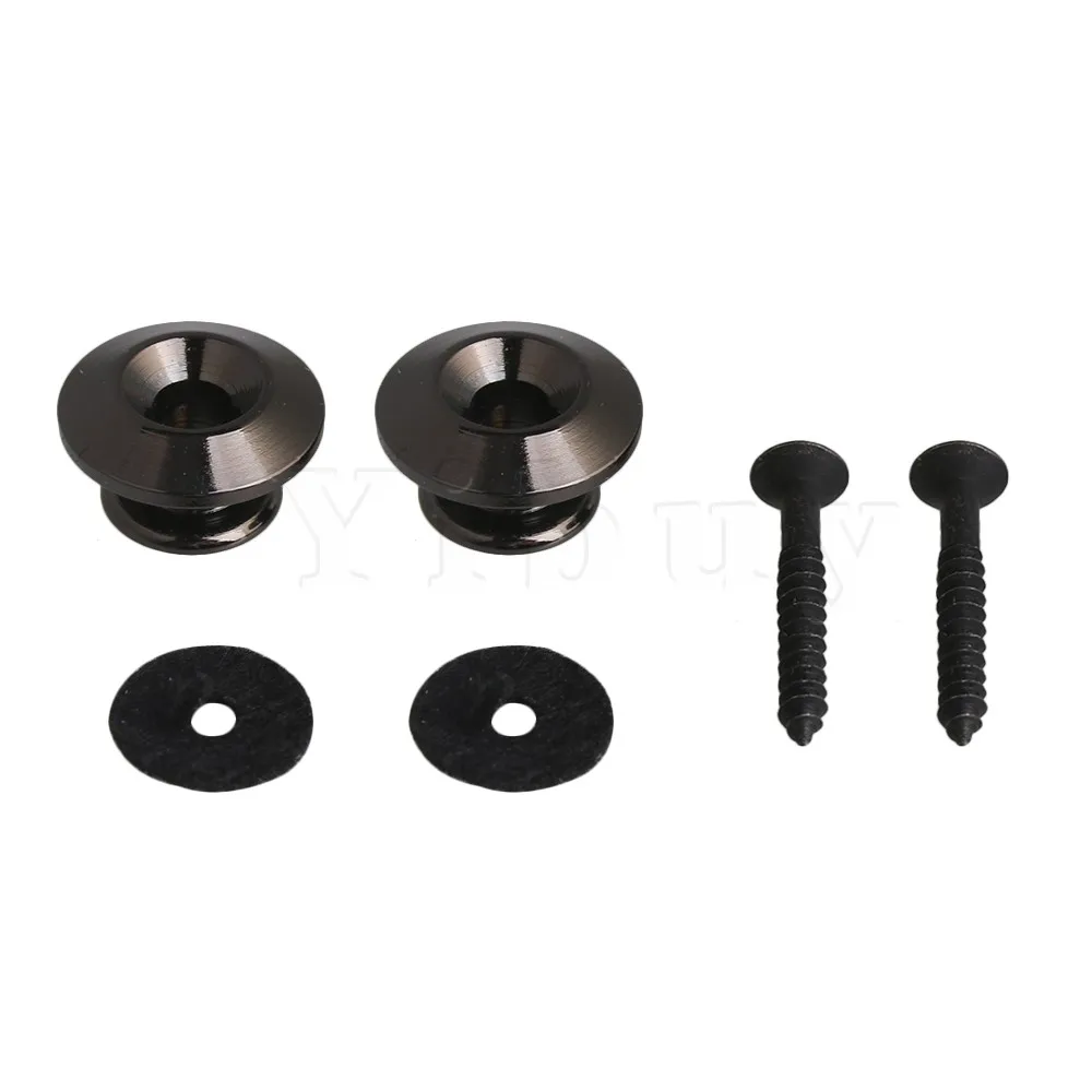 

Yibuy 2 шт. черные Грибовидные головки гитарные кнопки с крепежными винтами