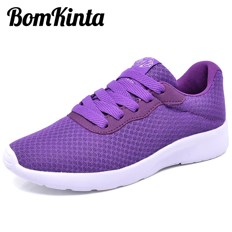 Bomkinta/Новинка Розовая/фиолетовая Повседневная обувь Женские дышащие кроссовки