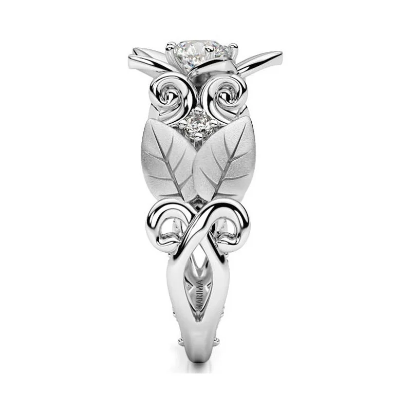 DoreenBeads 2018 Новое модное серебряное кольцо с цветком и листом для свадьбы модные