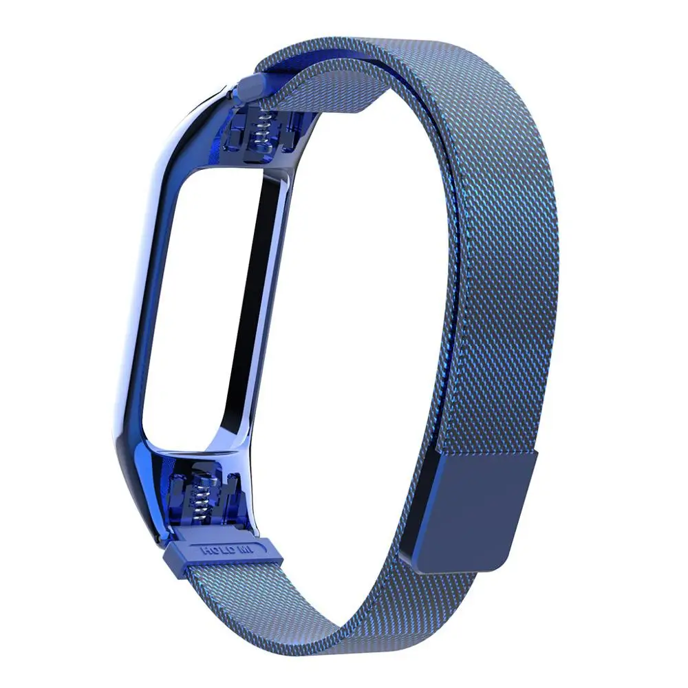 Браслет из нержавеющей стали ремешок для Xiaomi Mi Band 3 Магнитная Адсорбция
