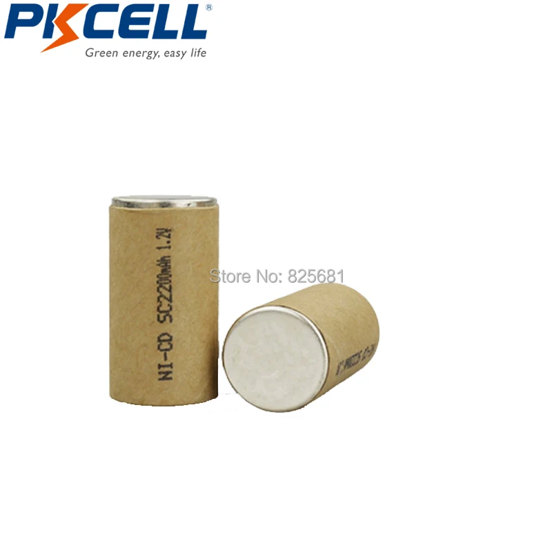 40 шт. батарея Электроинструмент nicd SubC SC 2200mAh 1 2 V NICD аккумуляторная плоский верх 10C