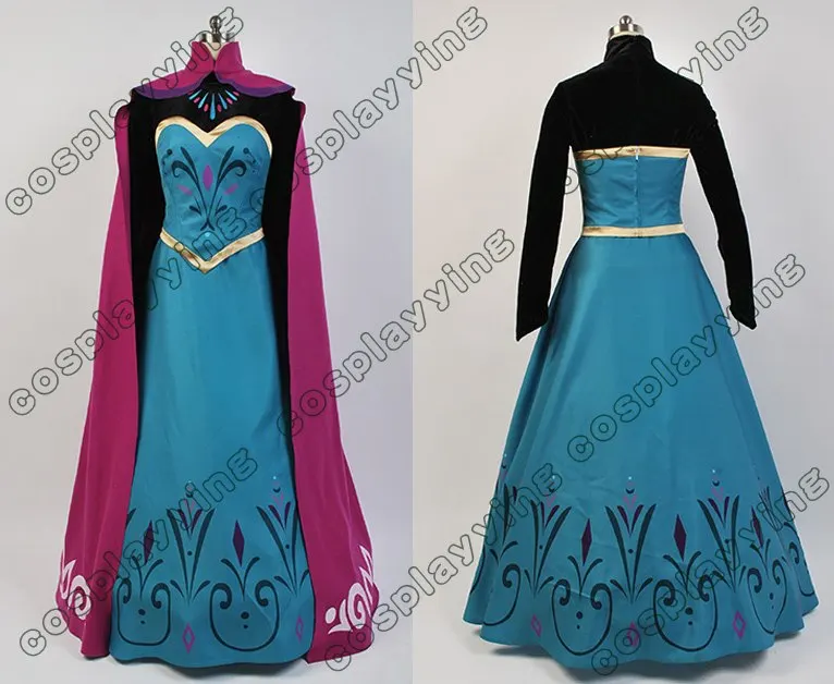 Шт. взрослая Эльза Холодное сердце для костюмированной вечеринки Queen костюмы