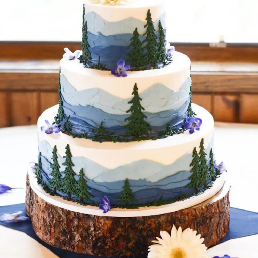 1Pc 3 Grids Tree Silicone Fondant Mold Cake Decorating Tool Chocolate Molds Cupcake Sugarcraft Candy Cookie Mould Baking Tools | Дом и сад