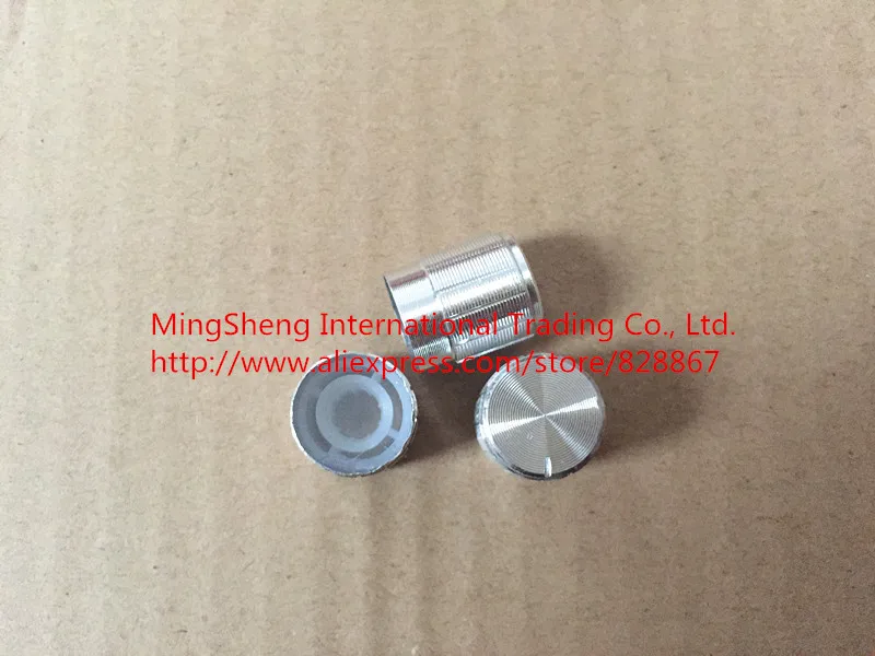 

Оригинальная Новинка 100% 15*17 ручка потенциометра из алюминиевого сплава 15*17 Серебряная Кнопка 6 мм алюминиевая крышка вращающаяся Диафрагма ...