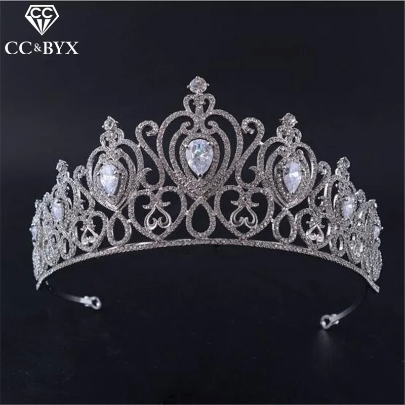 CC crowns tiaras hariband украшения для волос роскошные свадебные аксессуары ювелирные изделия помолвки и вечеринки