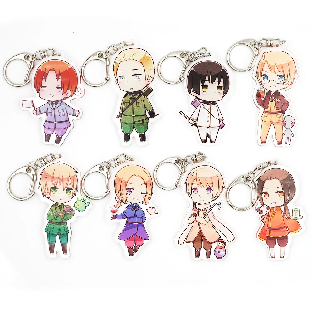 

Axis Power Hetalia Anime APH The World Twinkle Uniform Ver Acrylic Keychain