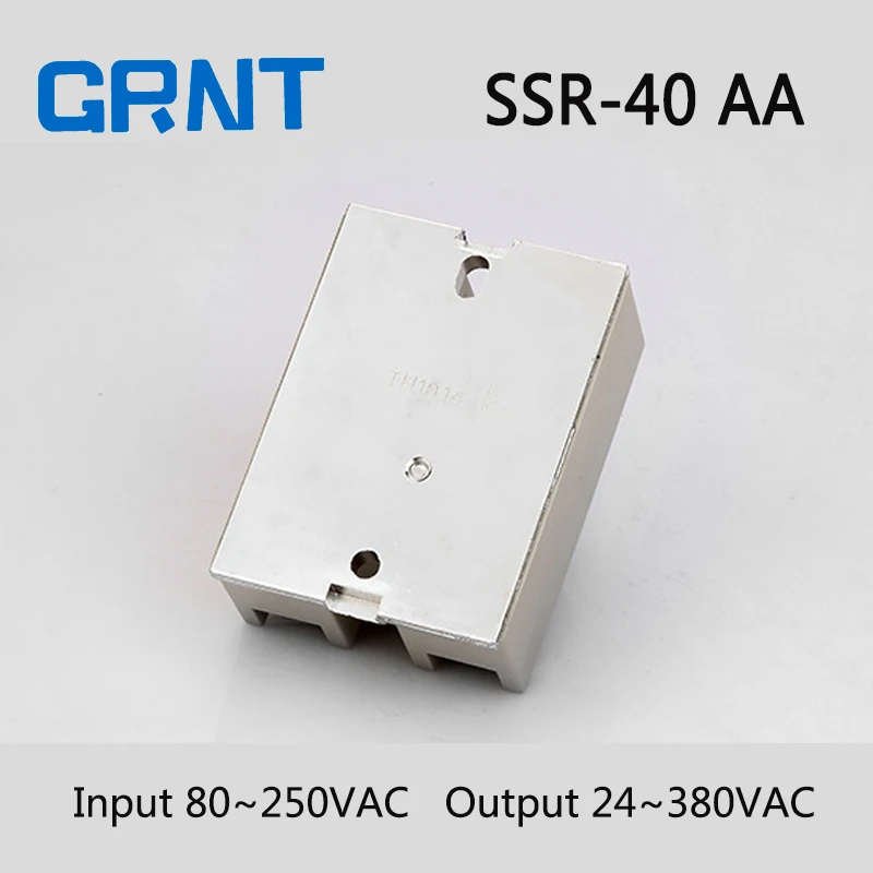 Фото SSR 40AA Однофазный AC в твердотельный релейный вход 80 ~ 250VAC выход 24 380VAC Реле SSR 40AA Однофазный AC в твердотельный релейный вход 80 ~ 250VAC выход 24 380VAC Реле