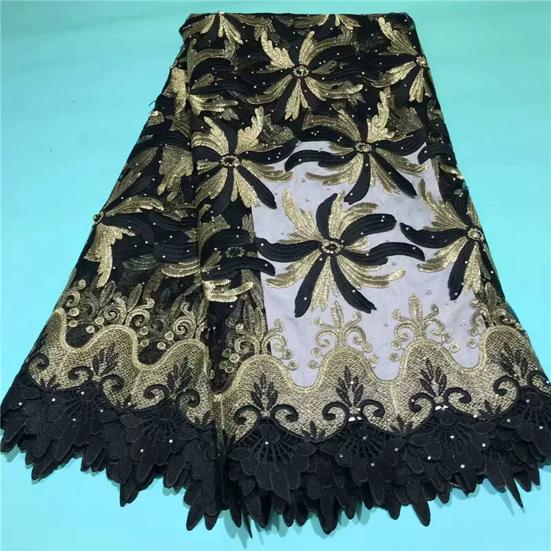 African Milk Lace Fabric 2019 High Quality French Mesh Stones Nigerian Silk Fabrics | Дом и сад