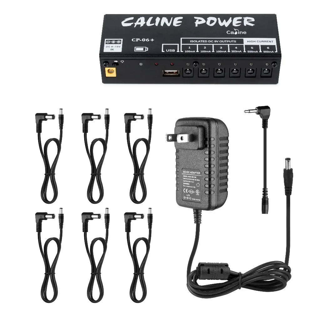 Caline портативный источник питания CP-06 + Перезаряжаемая Литиевая Гитара Эффект