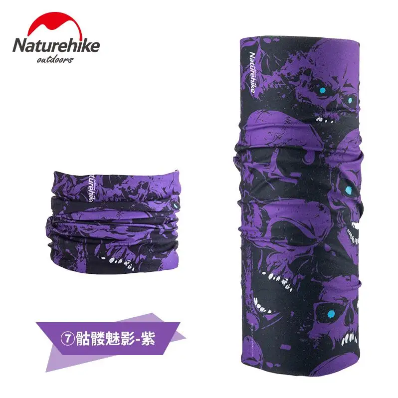 MeiYing Purple Naturehike, волшебный шарф, бандана, Череп, бесшовный головной убор, шарф, повязка на шею, кольцо, шаль, шарфы для мужчин и женщин - Цвет: MeiYing Purple