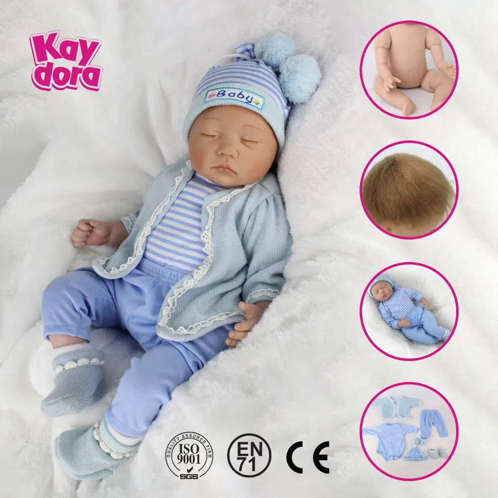 55 см силиконовые куклы Reborn Baby живая кукла Bebe очаровательные виниловые Boneca для