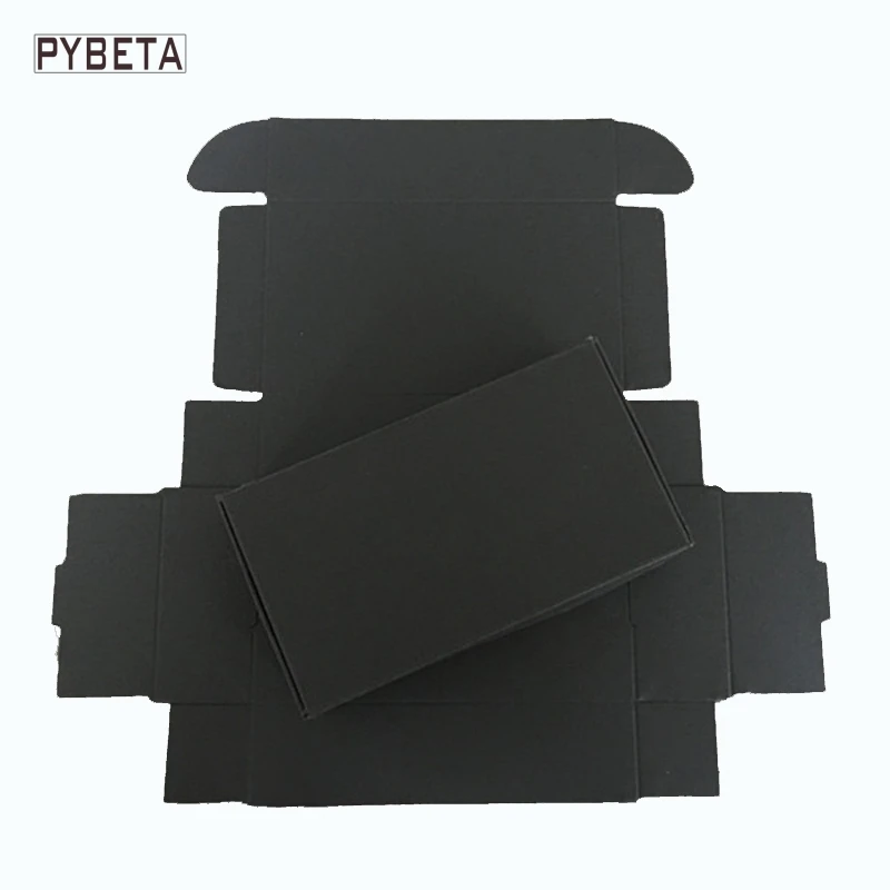 

50pcs-( 80-133mm) Black paper aircraft box for handmade soap candy jewelry DIY gift packaging box