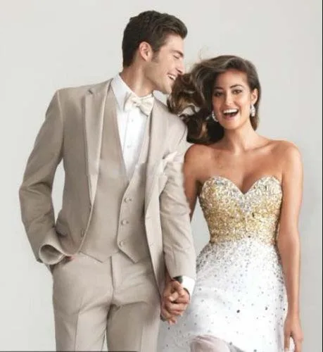 

Custom Made Men's Wedding Suits Groom Tuxedos Jacket+Pant+Vest+Tie Formal Suits