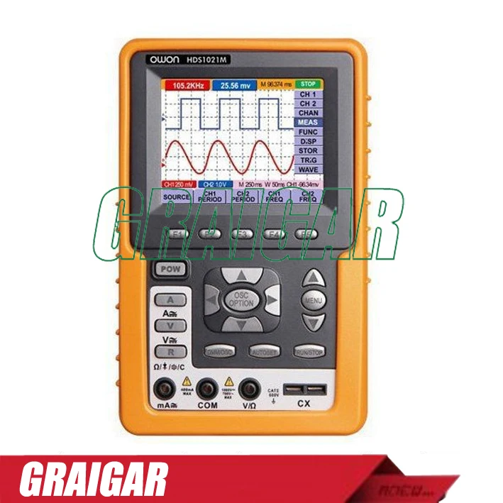 Owin HDS1021M цифровой осциллограф DSO 1 канал 20 МГц Scopemeter 100 MSa/s|oscilloscope dso|owon hds1021mstorage