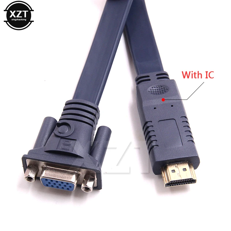 Высококачественный адаптер HDMI совместимый с VGA переходником преобразователем IC