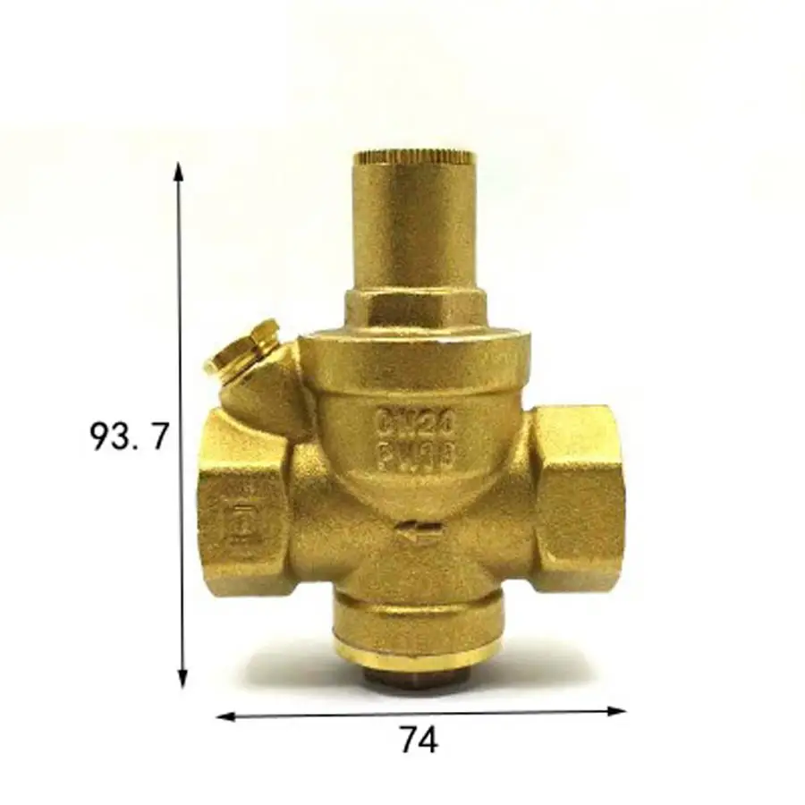 DN20 3/4" BSPP Female Brass Pressure Relief Vavle Safety Adjustable Big-Body Width 74mm Max 16Bar Обустройство дома
