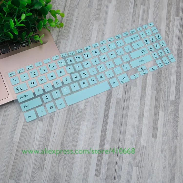 Skyblue 15,6 дюймов чехол для клавиатуры ноутбука Защитная пленка для Asus VivoBook 15 YX560U Y5000 X507 X507UA X507U X507UB X507UD X560 x560ud - Цвет: Skyblue