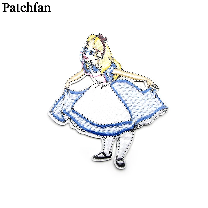 Patchfan Милая Аппликация нашивки Железный На para рубашка одежда вышитый Стикер одежда с героями мультфильмов платье значок A2104