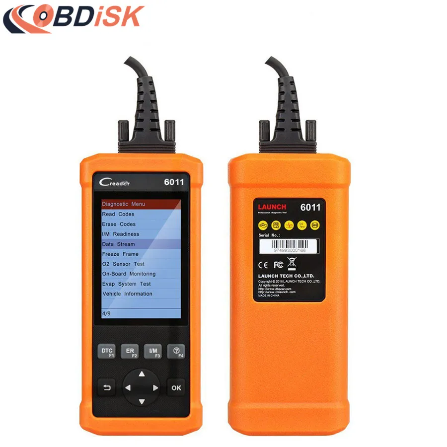 Launch DIY диагностический инструмент CReader 6011 OBD2/EOBD автоматический сканер кода с ABS и