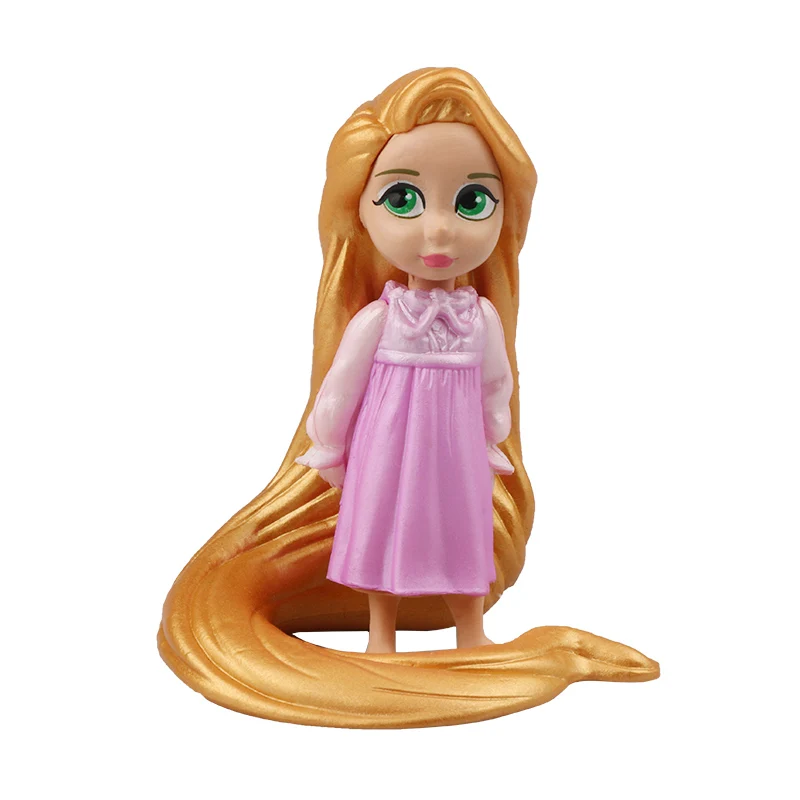 Disney Princess 11 шт. фигурки 8 см Моана Белоснежка Мерида Мулан Русалка Тиана куклы Жасмин Детские игрушки Детская Коллекция