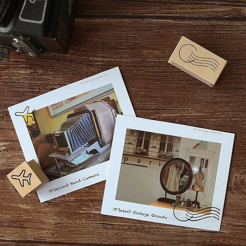 1 шт. серия креативных путешествий деревянный штамп сделай сам ручная наклейка