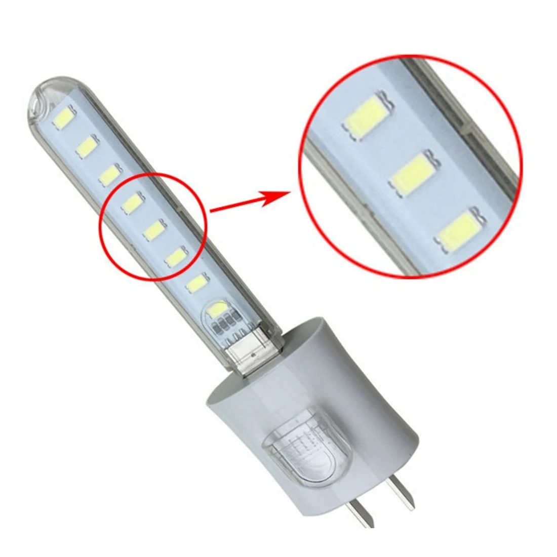 Светодиодный ночник centechia мини USB 8 светодиодов 5 В холодный белый свет лампа для