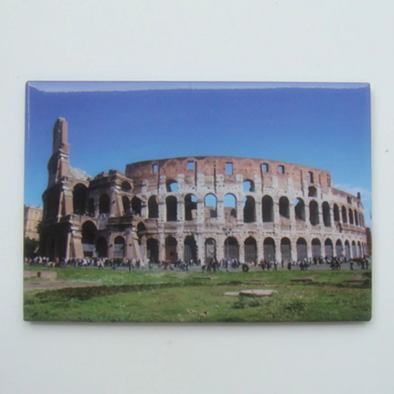 Сувенирные Магниты сувенирная мембрана итальянский колоссеум рома или колизеум
