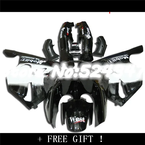 Эй Док. Подходит для ZX6R 94 97 ZX 6R 1994 1997 черно белый 12G54 ниндзя|fairing kit|zx6r fairing kitninja kit |