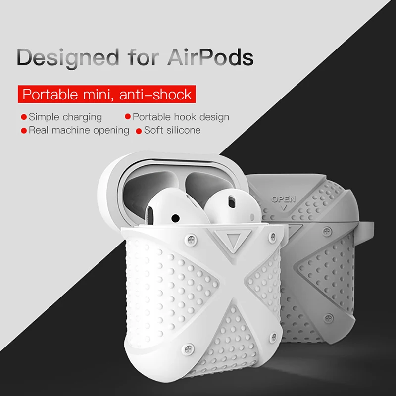 ! ACCEZZ Bluetooth беспроводной Чехол для наушников AirPod мягкий чехол Аксессуары Apple Airpods