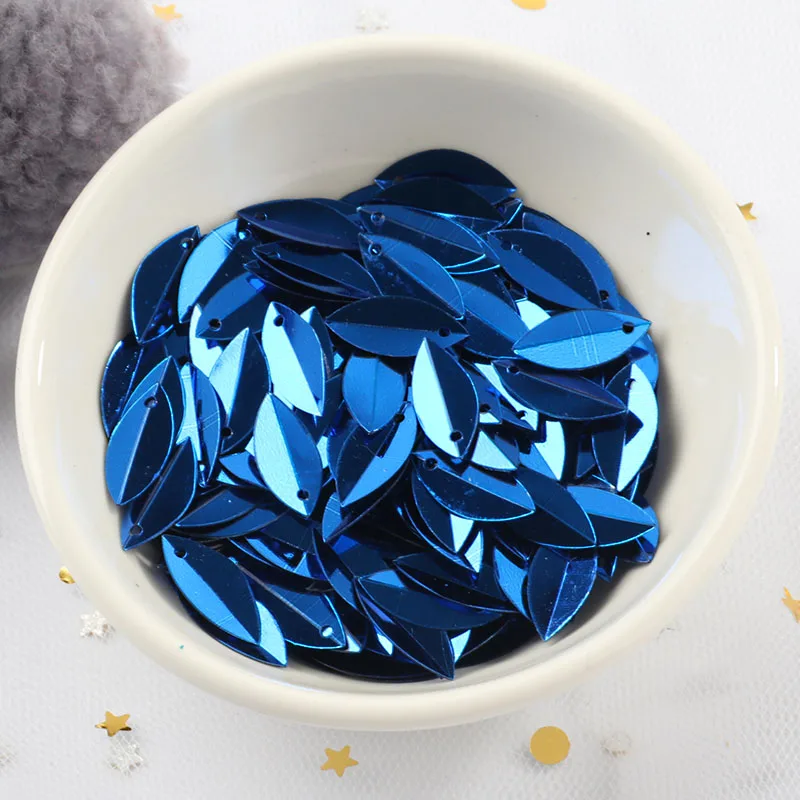 Royal Blue Color Новинка! 720 шт 6*14 мм овальные сложенные блестки конские глаза форма свободные блестки пайетки для рукоделия свадебные швейные аксессуары для художественного оформления - Цвет: Royal Blue Color